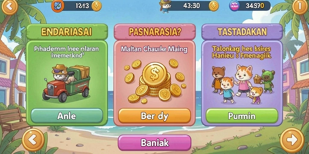 Bertempur melawan monster epik yang menantang.