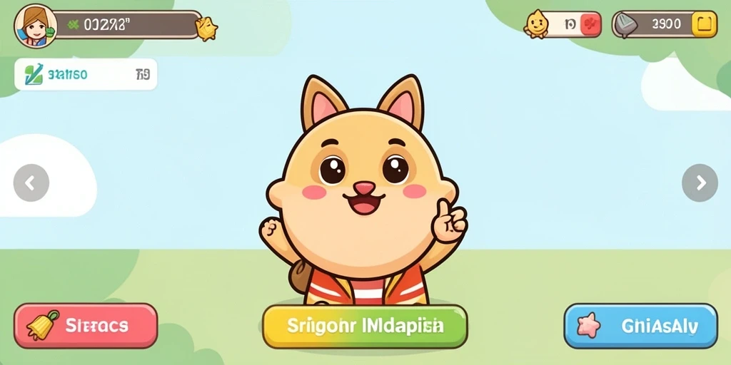 Screenshot memperlihatkan eksplorasi lingkungan yang menawan.
